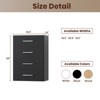 APRILSOUL  4 Drawer Short Tower Closet, Modular Closet System, Wall Mounted Wardrobe Organizer with Drawer for Bedroom or Walk-in Closet - 2 of 4