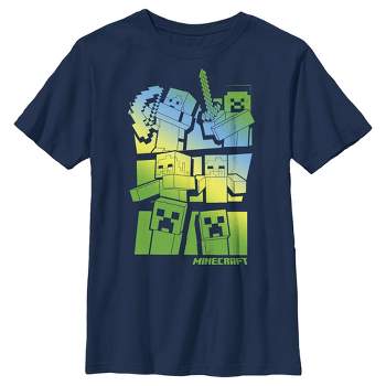 Boy's Minecraft Steve and Alex Vs. Mobs T-Shirt