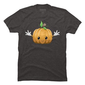 Men's Design By Humans Halloween Pumpkin Monster 6 By LironPeer T-Shirt - 1 of 4