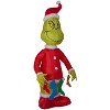 Grinch Christmas Airblown Inflatable Holding String of Stockings, 6.5 ft Tall, Red - 3 of 3