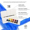 Daler-Rowney Aquafine Watercolor Paint Half Pan Travel Set, Assorted Colors, 12 Pieces - 3 of 4