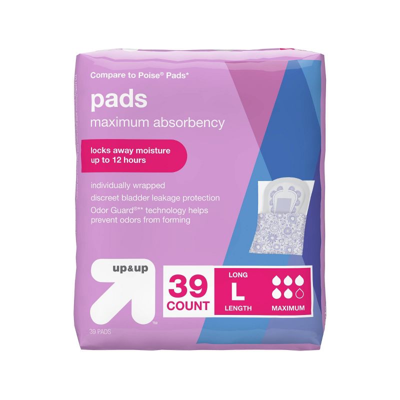 Incontinence Pads - Maximum Absorbency - Long - 39ct - up &#38; up&#8482;, 3 of 5