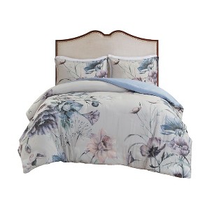 Gracie Mills Kyrie 3-Piece Cotton Printed Duvet Cover Set - 1 of 4