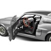 1967 Shelby GT500 Gray Metallic with Black Stripes 1/18 Diecast Model Car by Solido - 3 of 4