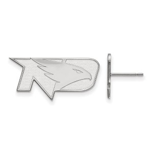 Black Bow Jewelry Sterling Silver North Dakota Fighting Hawks NCAA Post Earrings - 1 of 3