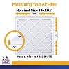 Filter King 14x28x1 Air Filter | 12-PACK | MERV 13 HVAC Pleated A/C Furnace Filters | MADE IN USA | Actual Size: 14 x 28 x .75" - 2 of 4