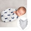 Sweet Jojo Designs Boy Newborn Baby Layette Gift Set Stag Blue and White 8pc - 3 of 4