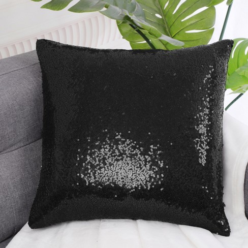 Piccocasa Decors Sequin Throw Pillow Covers Shiny Sparkling Comfy