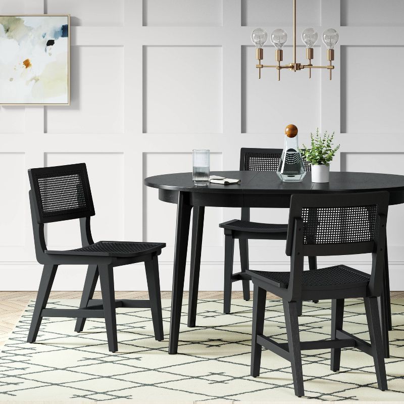 Astrid Mid-Century Round Extendable Dining Table - Threshold™, 3 of 15