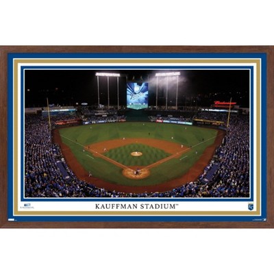 MLB Kansas City Royals - Logo 20 Wall Poster, 14.725 x 22.375, Framed