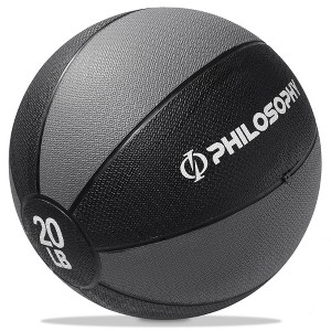 Philosophy Gym Medicine Ball - Weighted Fitness Non-Slip Ball - 1 of 4