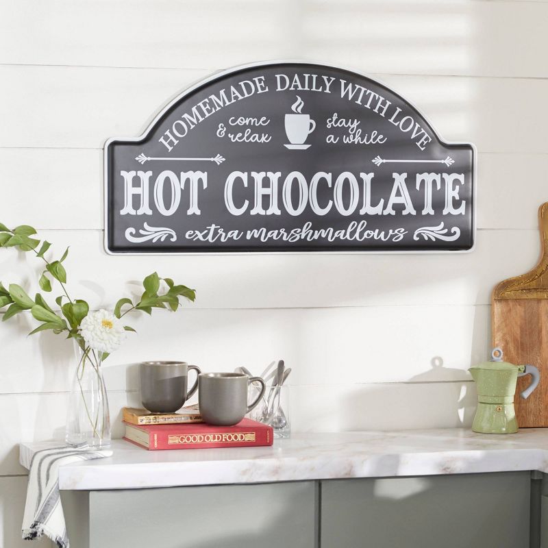 Farmhouse Metal Words and text Wall Decor Black - Olivia &#38; May, 2 of 9