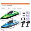 2-Pack RC Racing Boats for Kids & Adults, 12 km/h, LED Lights, 4 Batteries, Waterproof Remote Boats - 3 of 4