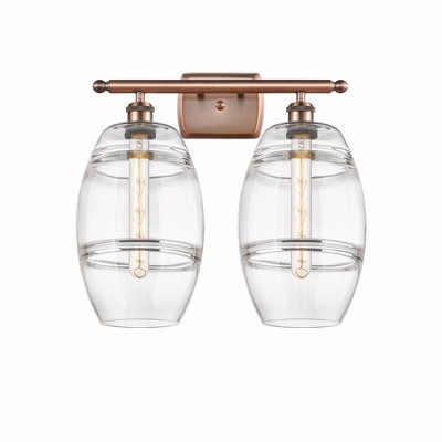 Vaz - 2 Light Bath Vanity In Industrial Style-10.88 Inches Tall and 18 Inches Wide