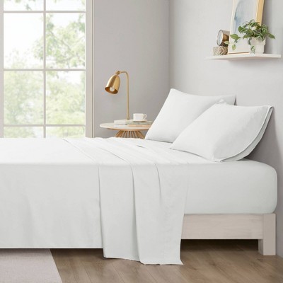Full White Microfiber All Season Soft Touch Sheet Set