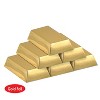 Beistle Foil Gold Bar Favor Boxes, 3" x 1.5" x .75", (36/Pkg) Multicolored - 4 of 4