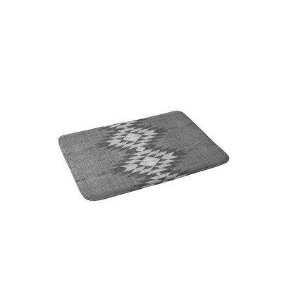 Holli Zollinger Diamond Memory Foam Bath Mat Gray - Deny Designs