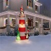 Home Accents Holiday 7.5 FT LED Lighthouse with Beacon and Penguins Holiday Inflatable - 2 of 3