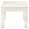 vidaXL Coffee Table White 43.3"x23.6"x17.7" Solid Mango Wood - 3 of 4
