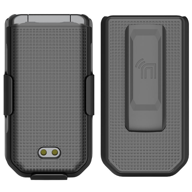 Nakedcellphone Combo for CAT S22 Flip Phone - Case and Belt Clip Holster, 3 of 11
