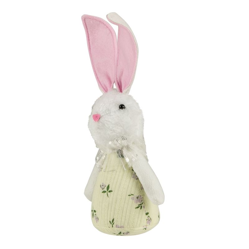Northlight 11" Yellow Spring Floral Easter Bunny Figure, 4 of 6