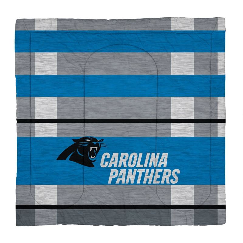 NFL Carolina Panthers Heathered Stripe Queen Bed in a Bag - 3pc, 2 of 4