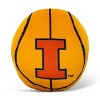 NCAA Illinois Fighting Illini 8" Round Mascot Pillow - 3 of 3
