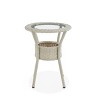All-Weather Wicker Haven Outdoor Accent Table with Storage Beige - Alaterre Furniture: Patio Furniture, Tempered Glass Top - 3 of 4