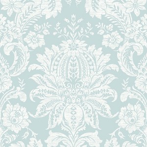 Transform Damask Duck Egg Peel and Stick Wallpaper - 1 of 4
