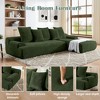 QingMoon 110" L-Shape Sectional Sofa, 4 Seat Boneless Couch, Velvet Upholstered Compressed Sofa with 5 Pillows for Living Room, Bedroom - 4 of 4