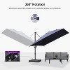 PURPLE LEAF Cantilever Telescopic Umbrella for Swimming Pool, Patio, Porch, Garden - 4 of 4