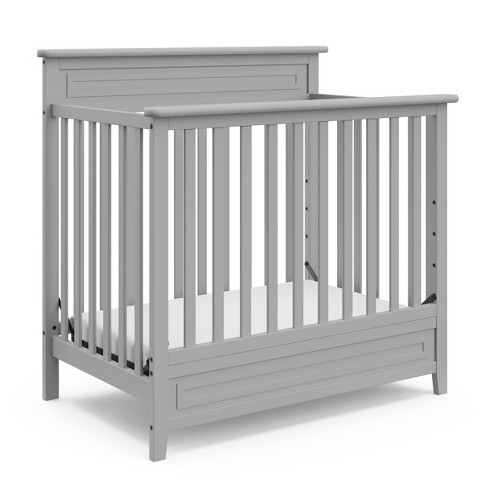 Mini crib sale grey