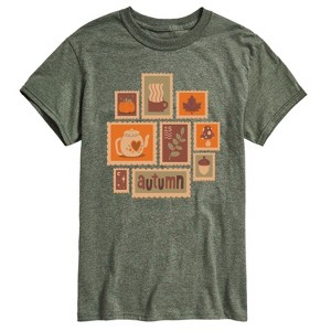 Men's - Instant Message - Fall Stamp Cluster Short Sleeve Graphic T-Shirt - 1 of 4
