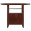 Albany High Table with Cabinet Walnut - Winsome: Kitchen Counter with Shelves, 4-Point Leg - image 4 of 4