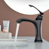 Cobbe Matte Black Vanity Sink Faucets Single Handle Bathroom Faucet Single-Hole Installation - 4 of 4