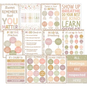 Teacher Created Resources® Terrazzo Tones Positive Practices Small Poster Pack, Pack of 12 - 1 of 4