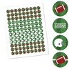 Big Dot of Happiness End Zone - Football - Baby Shower or Birthday Party Round Candy Sticker Favors - Labels Fits Chocolate Candy (1 sheet of 108) - 2 of 4