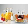 Amici Home Roxy Italian Glass Water Pitcher with Handle and Spout, Large Sized, Round Jug with Ice Lip, 34 oz, Great for Iced Tea, Sangria, Juice - 2 of 4