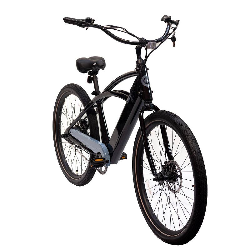 GOTRAX Adult Shoreline 27.5&#34; Step Over Electric Cruiser Bike - Black, 1 of 5
