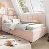 NicBex Twin Upholstered Platform Daybed with Hydraulic Storage & Metal Slatted Frame,Modern Toddler Bed for Bedroom,Kids Room - 2 of 4