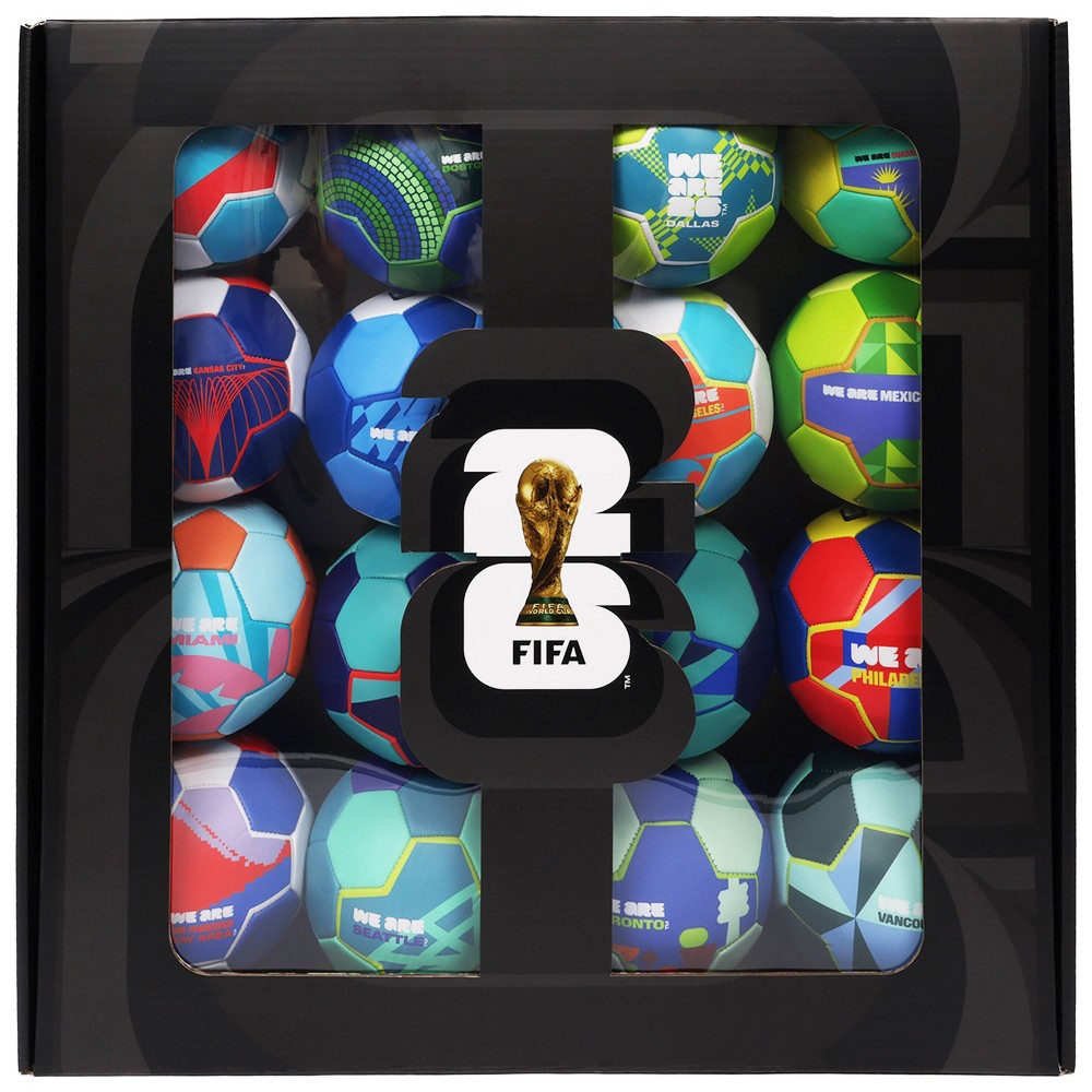 World Cup 2026 16 pc Size 1 Host Cities Soccer Ball Set