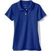 Lands' End School Uniform Kids Short Sleeve Feminine Fit Interlock Polo Shirt - 3 of 4