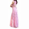 Women's Rose Lace Wide Leg Jumpsuit - Blue Buttercup - 4 of 4