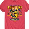 Boys' - Marvel - Wolverine Collegiate Scratch Short Sleeve Graphic T-Shirt - 2 of 4