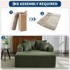 61" Oversized Chaise Lounge Chair Indoor, Boneless Couch Cloud Fluffy Chaise Lounges Corduroy Upholstered Sofa Bed - 4 of 4