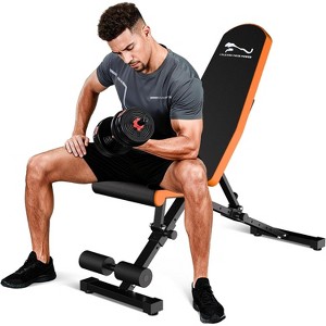 Adjustable Weight Bench,800LBCapacity Heavy Duty Workout Bench Press Decline/Flat/Incline for Home Gym Strength Training,Full Body Workout,Quick Fold - 1 of 4