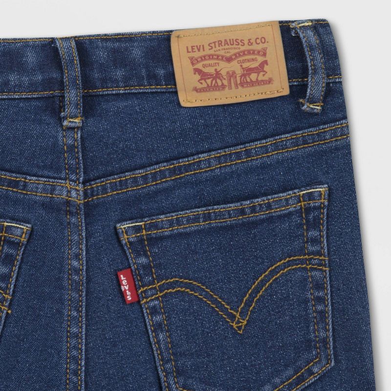 Levi's® Girls' High-Rise Straight Jeans - Medium Wash, 4 of 5