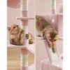 Feandrea 66.1/81.1"H Cat Tree Cat Tower for Indoor Cats, Plush Multi-Level Cat Condo with Scratching Posts, Perches, Caves, Hammock - 4 of 4