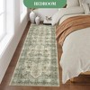 Runners for Hallways, Washable Rug Runner for Entryway, Non Slip Kitchen Rug, Vintage Accent Carpet for Bedroom Bedside Laundry Dining - 2 of 4