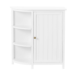 Dover Deluxe Storage Cabinet with Shelving White - Alaterre Furniture - 1 of 4